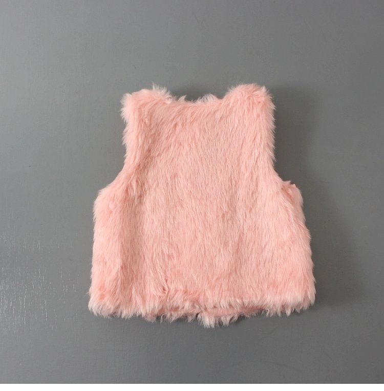 D-baby 1PC Cute Baby Girls Winter Wool Sweater Warm Fashion Vest Jacket Girl Clothes