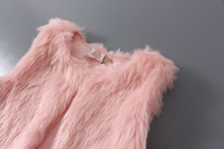 D-baby 1PC Cute Baby Girls Winter Wool Sweater Warm Fashion Vest Jacket Girl Clothes
