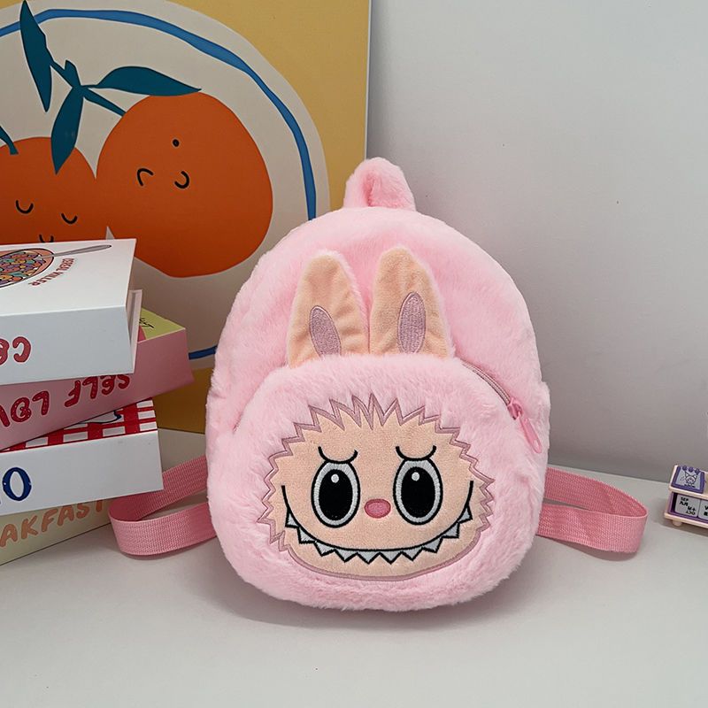 D-baby 3D Cute Cartoon labubu Design Backpack 1-3Y baby girls boys cute pop x mart School Bags Kindergarten Bag