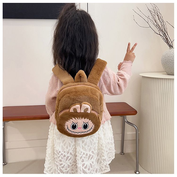 D-baby 3D Cute Cartoon labubu Design Backpack 1-3Y baby girls boys cute pop x mart School Bags Kindergarten Bag