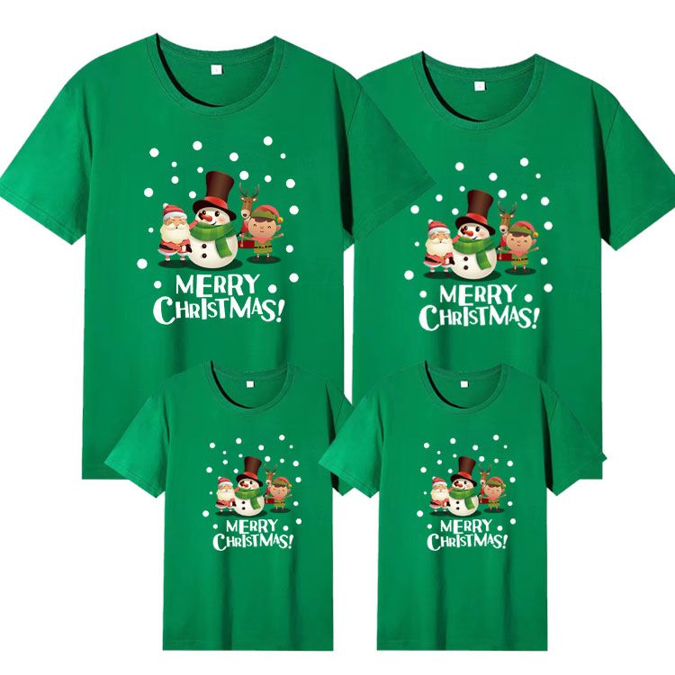 D-baby New 2024 Christmas Family T-shirt (mom / dad /kid/boy/girl) Christmas Print, Family Cotton Top