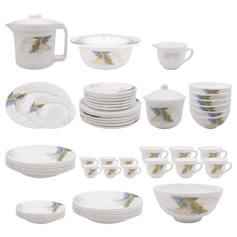 Sundabests 58pcs!dinner set plate &cup&bowl&soup bowl  GLASS CUP AND JUG SET HMD6725  NOODLE BOWL plate  Home  Kitchen  Dining room appliances(311012843)（311012844）