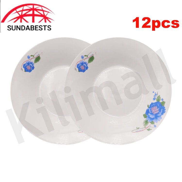 Sundabests High Quality 12 Piece 8 inch Classique Dinner Dish Plates 311011134(311011130)，311011131，