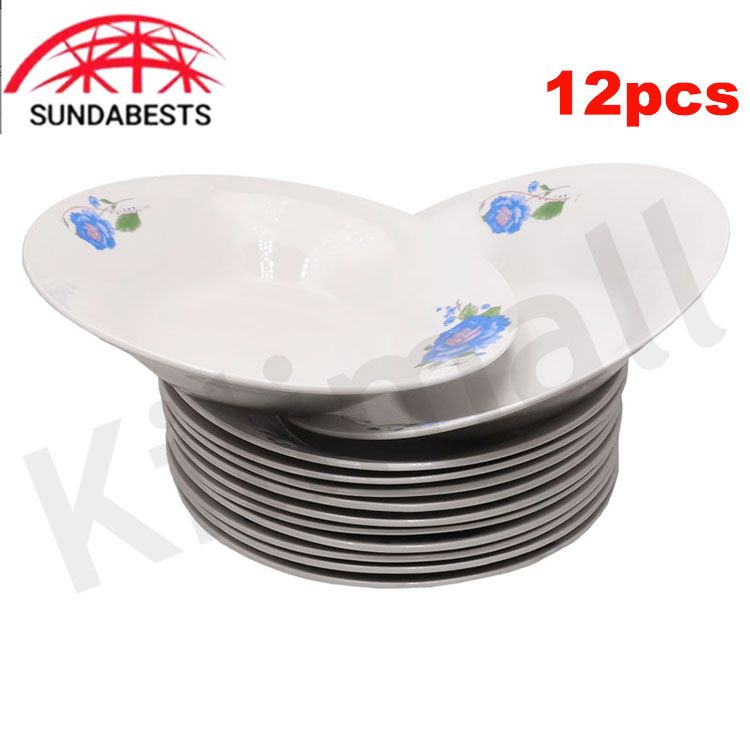 Sundabests High Quality 12 Piece 8 inch Classique Dinner Dish Plates 311011134(311011130)，311011131，