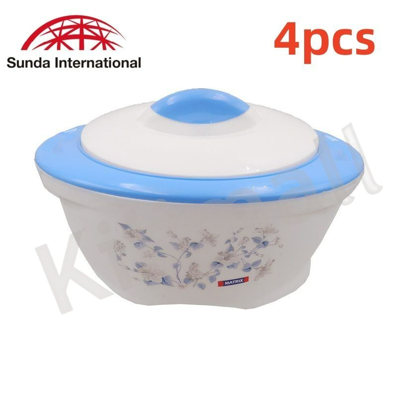 Sundabests 4pcs Lunch Box METAL Insulation FOOD CARRIER 0.6L+1L+2L+3L MIX colors Travel & To-Go Food Containers kitchen (341001504)