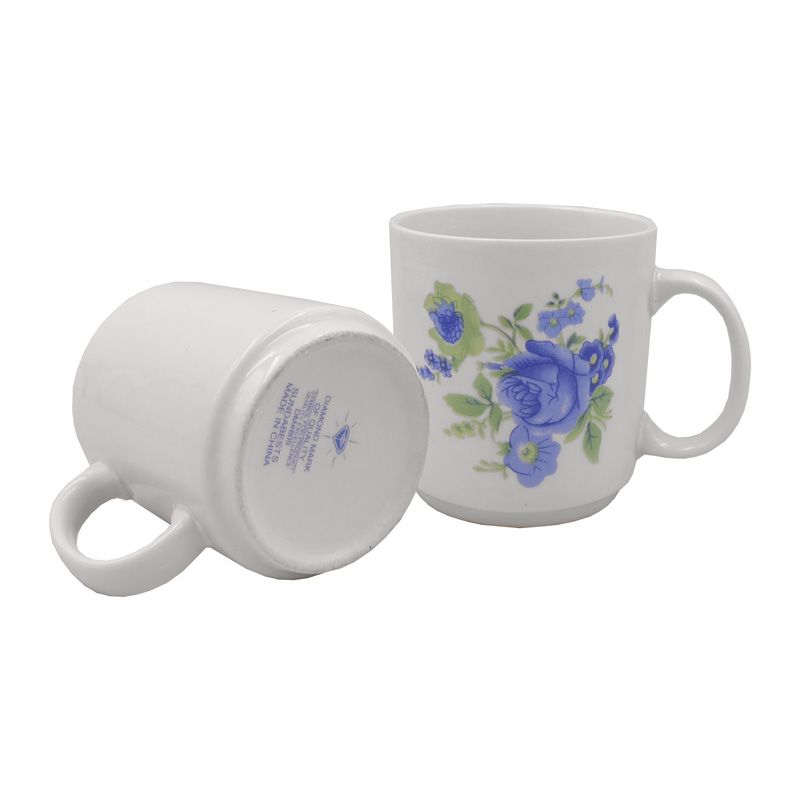 Sundabests 6pcs High Quality Tea Milk Coffee Ceramic Cups Mugs CERAMIC MUG Kitchen & Dining room appliances blue and white porcelain Special (311011382)