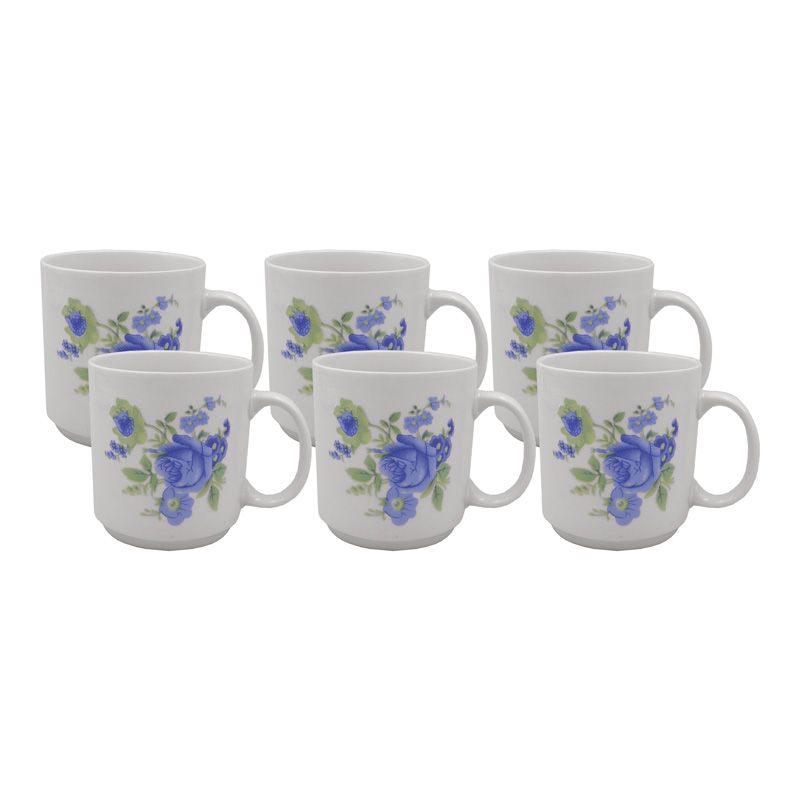 Sundabests 6pcs High Quality Tea Milk Coffee Ceramic Cups Mugs CERAMIC MUG Kitchen & Dining room appliances blue and white porcelain Special (311011382)