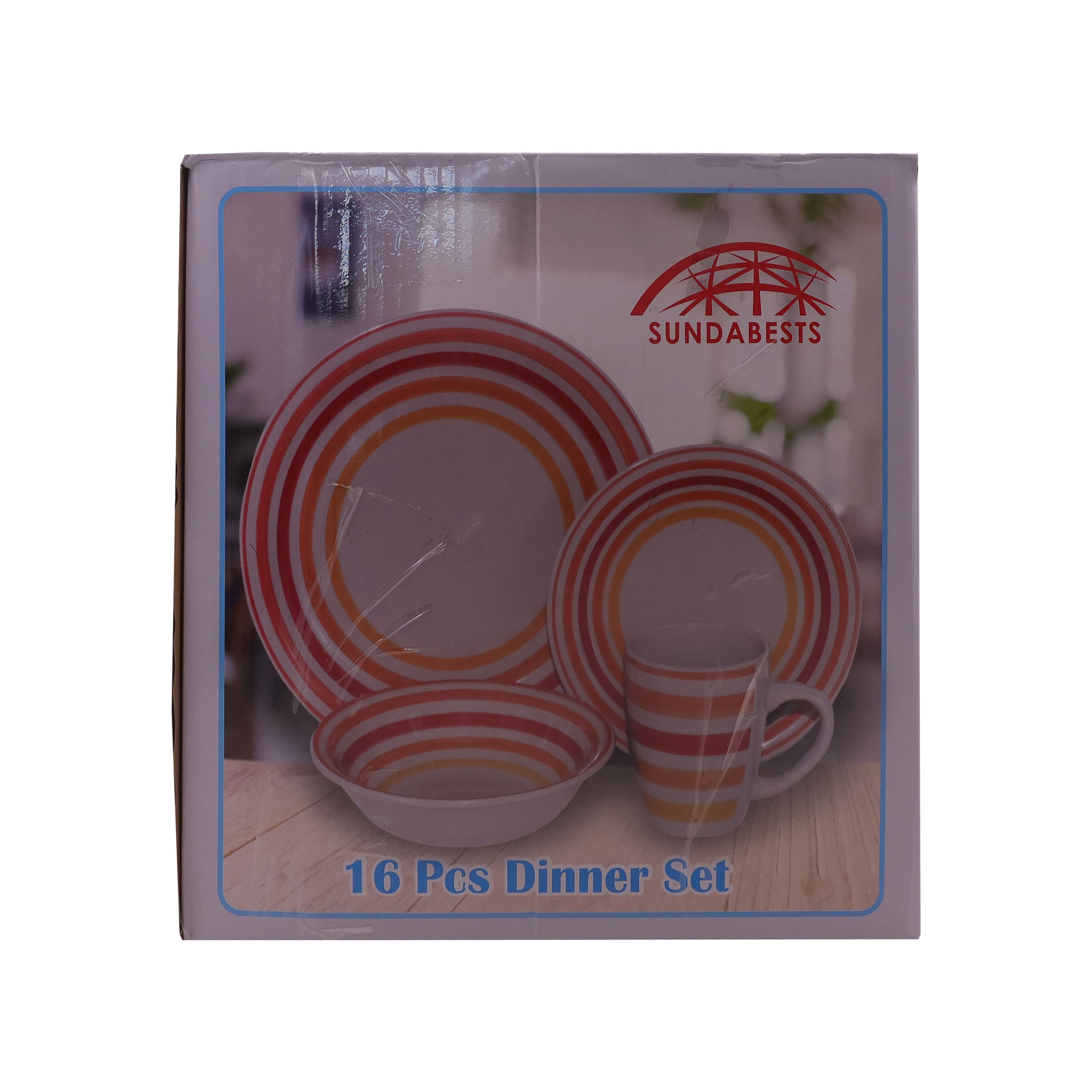 16pcs plates saucers cups and bowls set combination multifunctional set Plates Dinnerware  Dining  Entertaining Kitchen Dining（311003053）