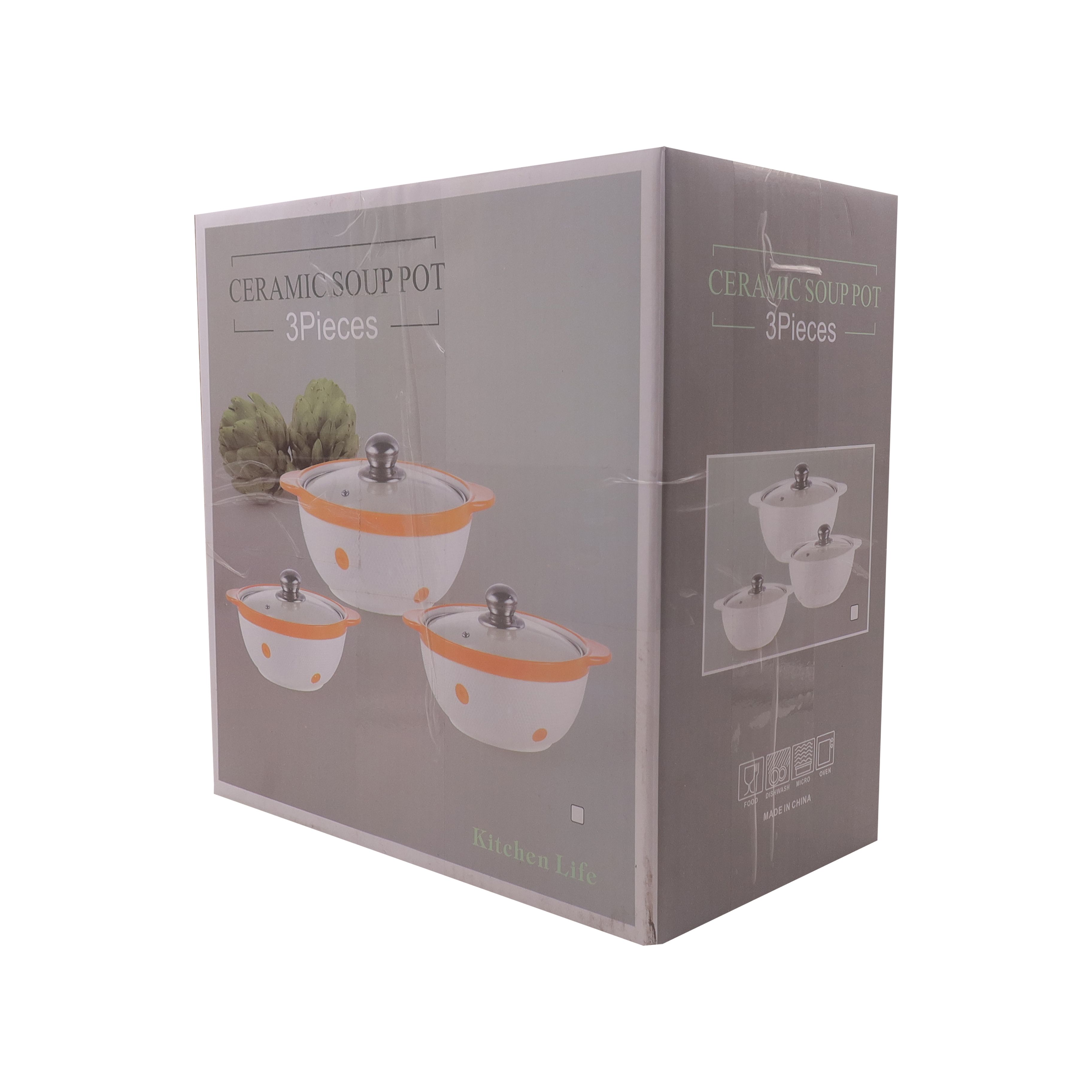 3pcs hot pot kitchen supplies high-end heat insulation function Sufuria  Hotpots Cookware Kitchen & Dining(311012833)