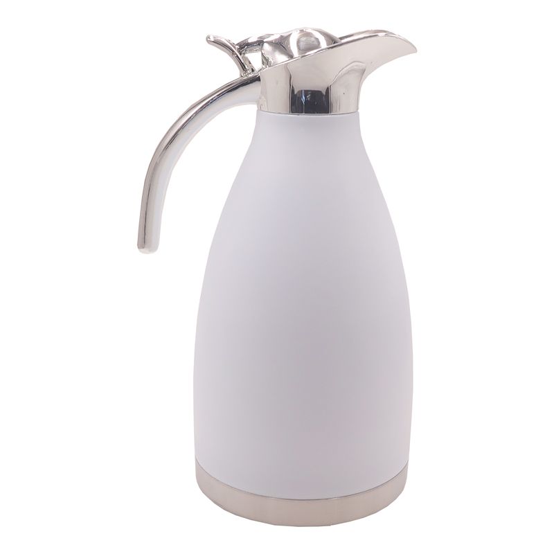 SUNDABESTS 2.0L Stainless Steel Vacuum Coffee Pot Vacuum Thermos Flask Kettle Silver 2L（341001482）
