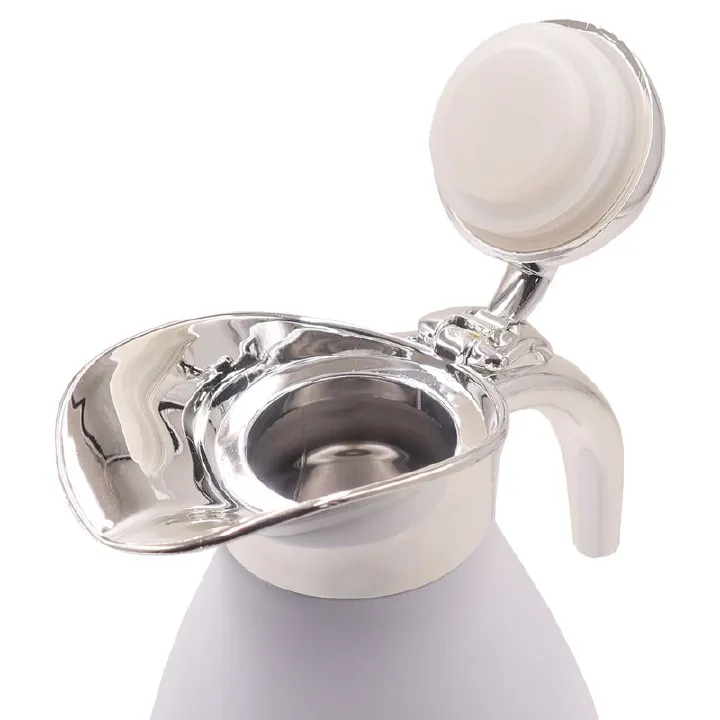 SUNDABESTS 2.0L Stainless Steel Vacuum Coffee Pot Vacuum Thermos Flask Kettle Silver 2L（341001482）
