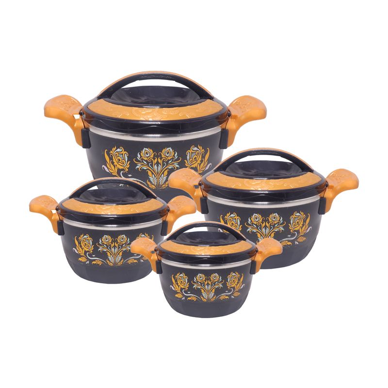 Sundabests 4pcs Lunch Box METAL Insulation FOOD CARRIER  MIX colors Travel & To-Go Food Containers kitchen (341001283)