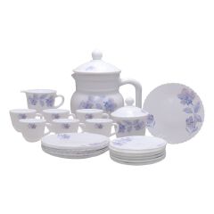 Sundabests 24 pcs Grey Dinner Set plates plate 24PCS Dinner Set  handpaint  （311016362）Plates