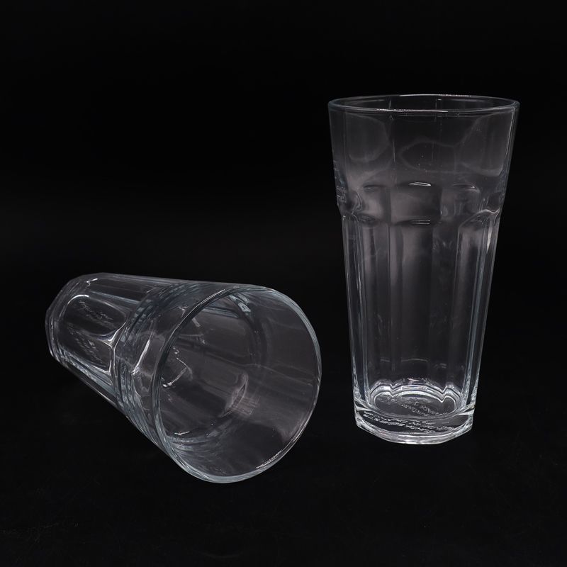 Sundabests 6pcs Cups High Quality Spiral Glass Glassware Cup Glass cup, light cup, high white material, high octagonal cup(311000026)