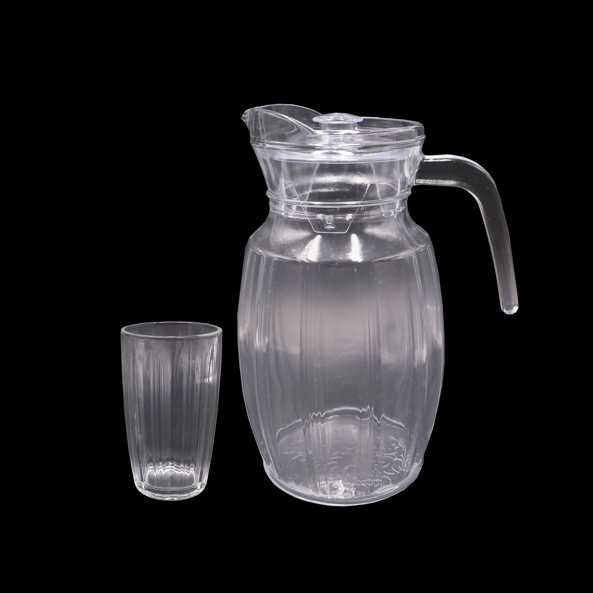 Sundabests 1pcs Drinking Beverage Glasses Cups  1 glass jug and 6 cups (311006327)