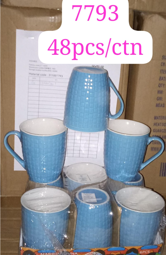 6 PCS Mugs Coffee Cups Tea Cups Milk Cups Ceramic Cups  High Quality (311007793)