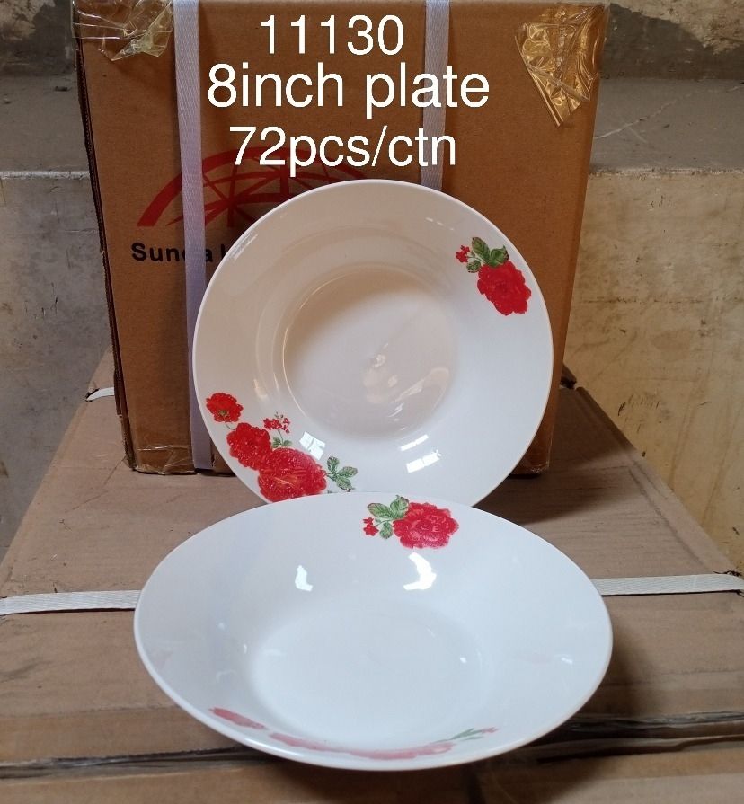 Sundabests High Quality 12 Piece 8 inch Classique Dinner Dish Plates 311011134(311011130)，311011131，