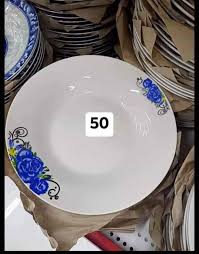 Sundabests 6 PCS 8 Inch Classique Dinner Dish Plates Ceramics Plates （311011133）