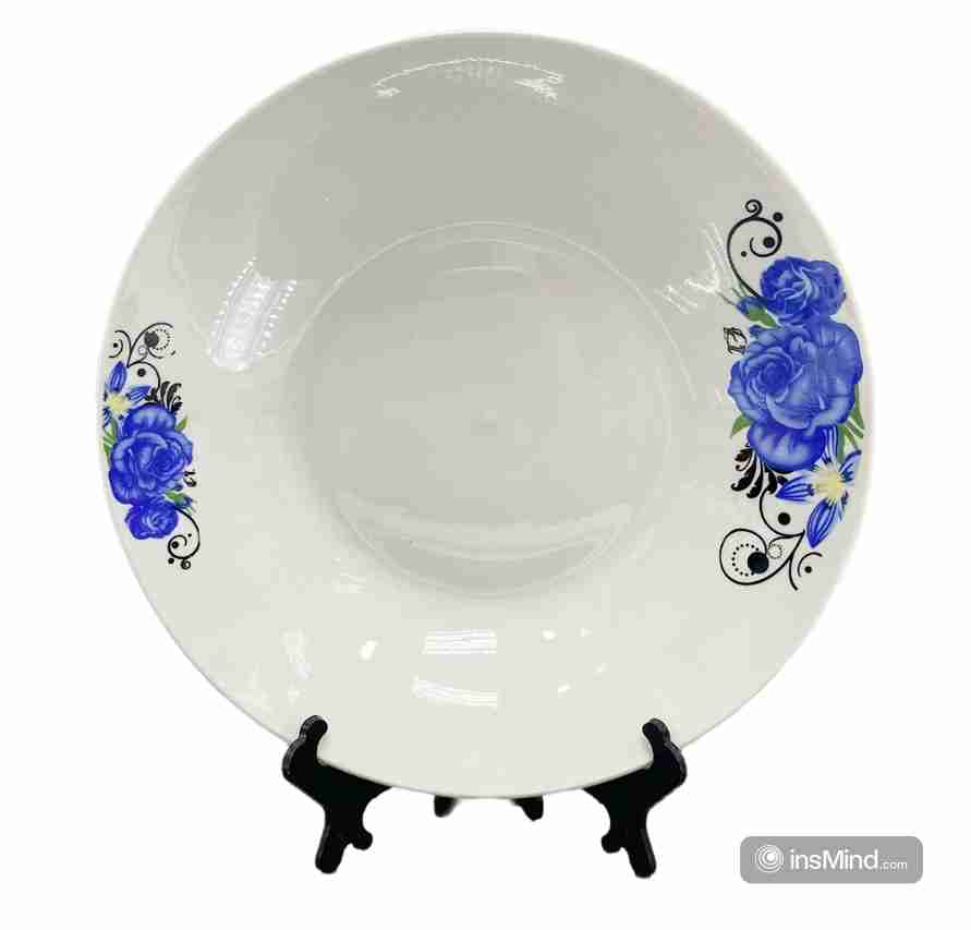 Sundabests 6 PCS 8 Inch Classique Dinner Dish Plates Ceramics Plates （311011133）