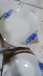 Sundabests 6 PCS 8 Inch Classique Dinner Dish Plates Ceramics Plates （311011133）
