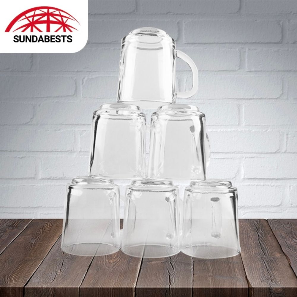 Sundabests 6pcs Glass Cups High Quality Round Glass Glassware(311000298)