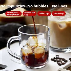 Sundabests 6pcs Glass Cups High Quality Round Glass Glassware(311000298) Clear Drink Cups Durable Tableware for Home Bar Party Daily Beverage Use