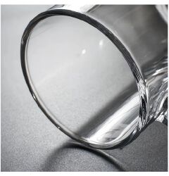 Sundabests 6pcs Glass Cups High Quality Round Glass Glassware(311000298) Clear Drink Cups Durable Tableware for Home Bar Party Daily Beverage Use