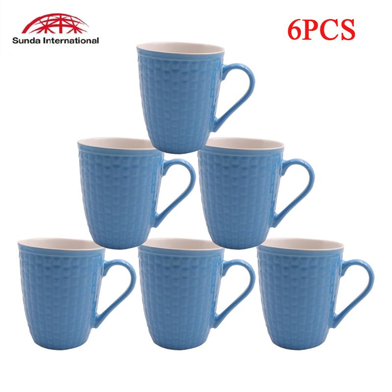 6 PCS Mugs Coffee Cups Tea Cups Milk Cups Ceramic Cups  High Quality (311007793)