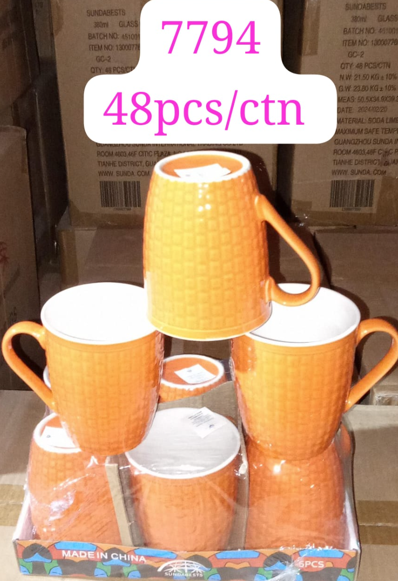 6 PCS Mugs Coffee Cups Tea Cups Milk Cups Ceramic Cups  High Quality