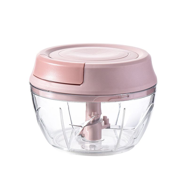 Small Manual Food Processor Meat Vegetable Chopper Portable Hand Pull String Garlic Mincer Onion Garlic Cutter