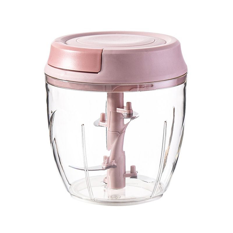 Small Manual Food Processor Meat Vegetable Chopper Portable Hand Pull String Garlic Mincer Onion Garlic Cutter
