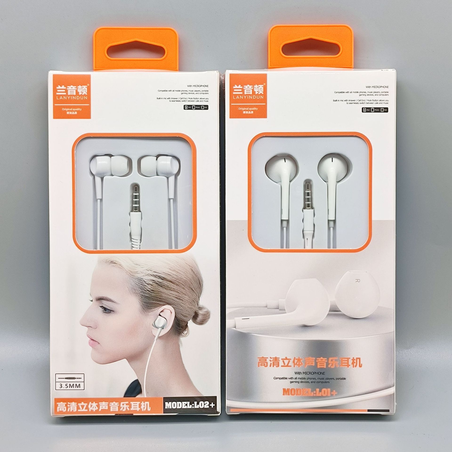 Type-C 3.5mm Jack Wired Earphones In-line Control In Ear Half In Ear Earbuds 3D Surround In-ear Stereo Headphones with Microphone Volume Control For OPPO Huawei Vivo Android Devices