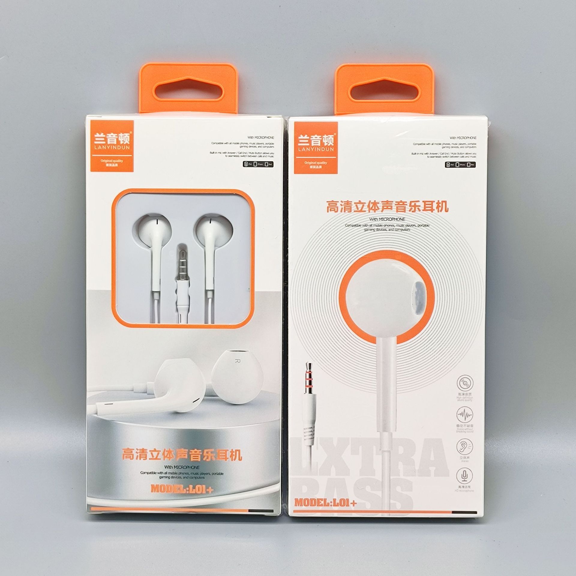 Type-C 3.5mm Jack Wired Earphones In-line Control In Ear Half In Ear Earbuds 3D Surround In-ear Stereo Headphones with Microphone Volume Control For OPPO Huawei Vivo Android Devices