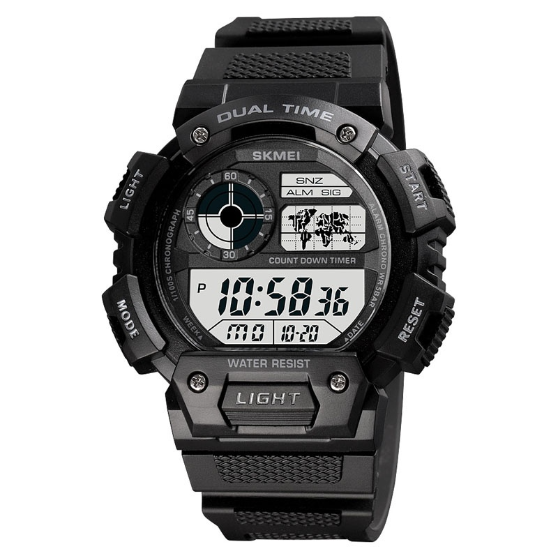 1pc Military Tactics Watches Men Unisex Army Outdoor Waterproof Rubber Band Digital Casual WristWatch SKMEI
