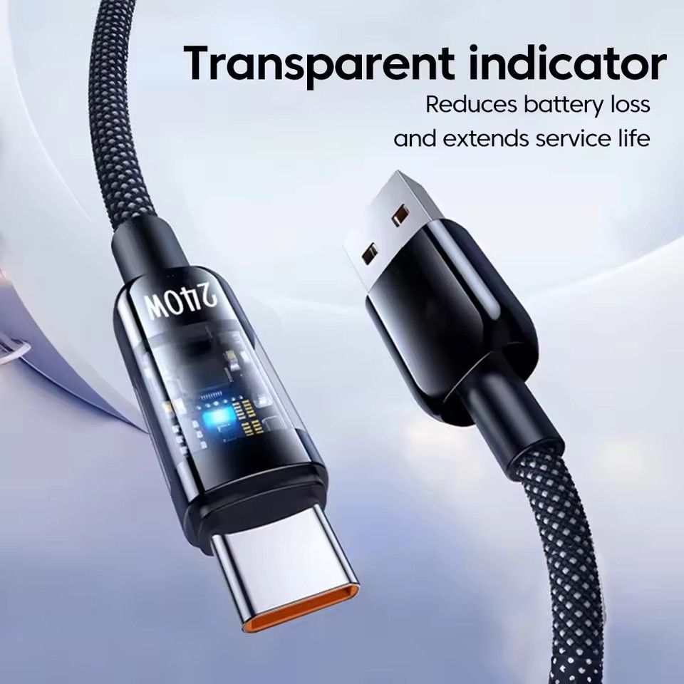 1pc 240W Max USB Type C Cable Fast Charging USB A To Type C Charger Cord For Xiaomi Samsung Huawei USB C Phone Quick Charge Wire