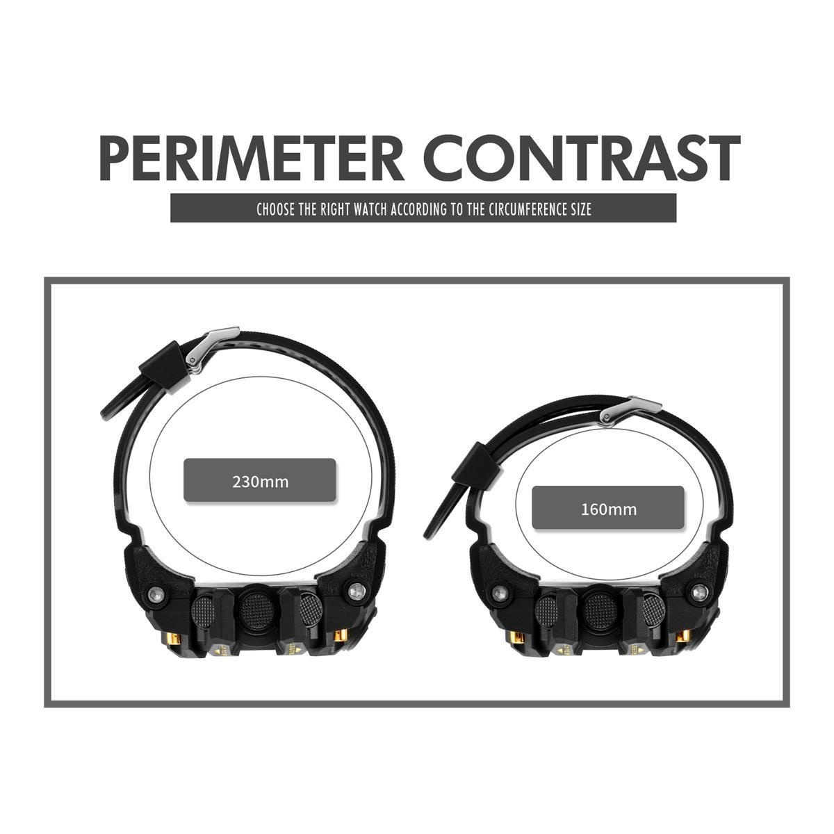 SKMEI Waterproof Tactical Watch Classic Sport Watch with LED Backlight Watch for Men Multifunctional Rubber Strap Wrist Watch for Men