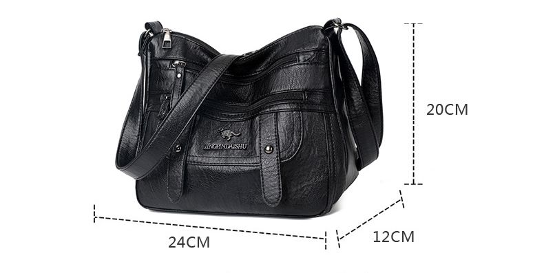 Crossbody Bag Women's Bags Trend Fashion Bag Mother Bag Fashion All-match Single Shoulder Messenger Bag Lady Multi-layer Soft Leather Bag PU Waterproof Wallet Personalized Square Bag Mom Gift