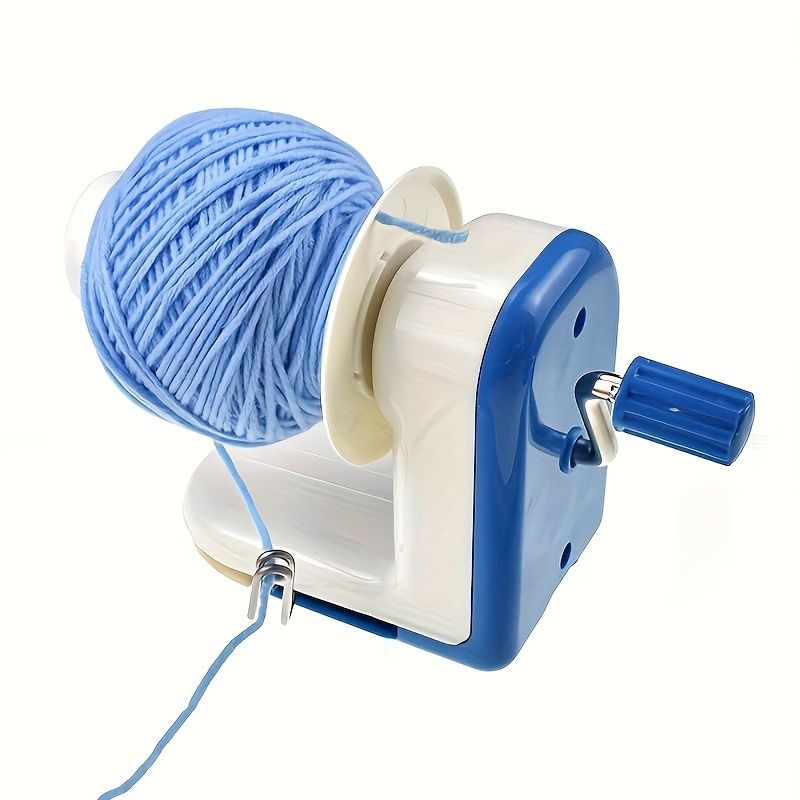 1pc Blue Manual Yarn Winder Machine - Efficient Craft Tool for Easy Yarn Organization, Space-Saving Wool Ball Winding, and Hand Knitting Art Supplies - Perfect for DIY Crafters and Knitting Enthusiast