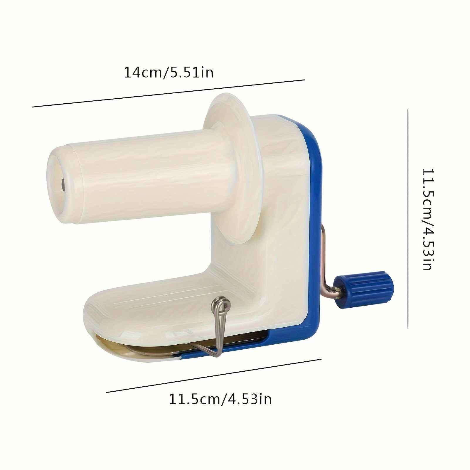 1pc Blue Manual Yarn Winder Machine - Efficient Craft Tool for Easy Yarn Organization, Space-Saving Wool Ball Winding, and Hand Knitting Art Supplies - Perfect for DIY Crafters and Knitting Enthusiast