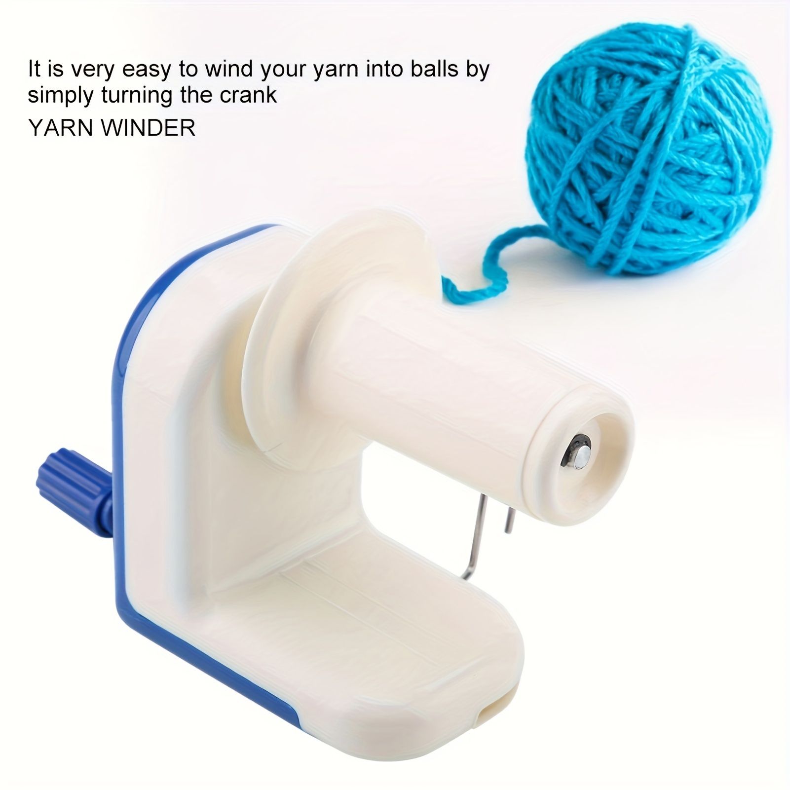 1pc Blue Manual Yarn Winder Machine - Efficient Craft Tool for Easy Yarn Organization, Space-Saving Wool Ball Winding, and Hand Knitting Art Supplies - Perfect for DIY Crafters and Knitting Enthusiast