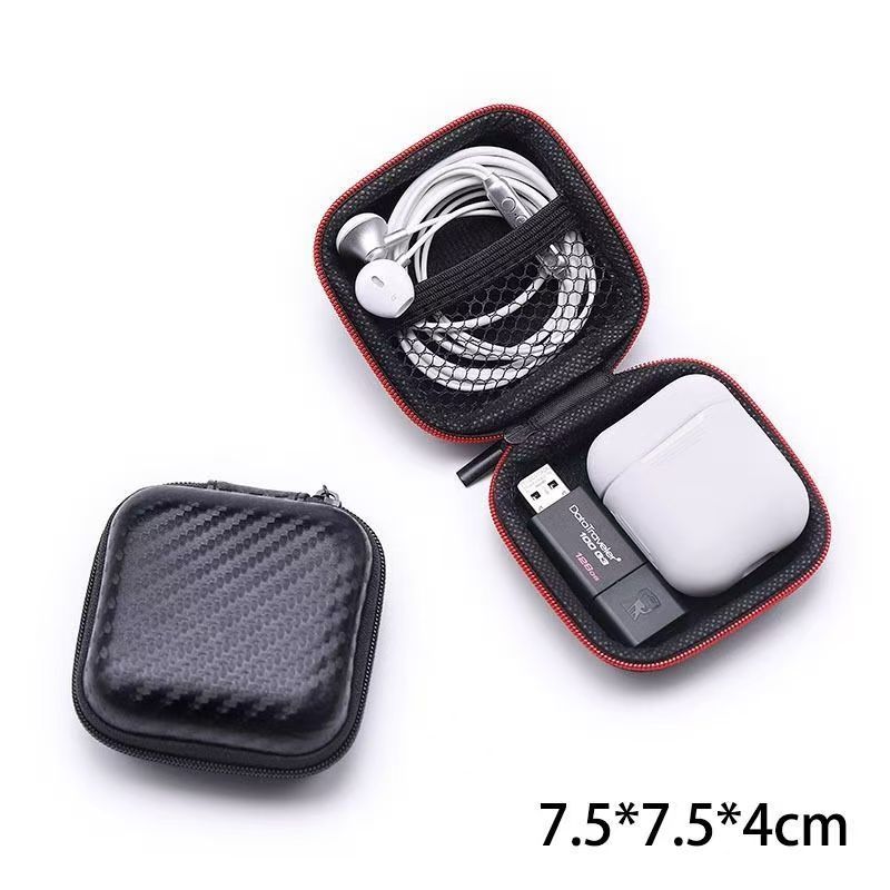 2PCS Organizer Bags Earphone Cable Earbuds Storage Bag Hard Organizador Case Carrying Pouch Bag