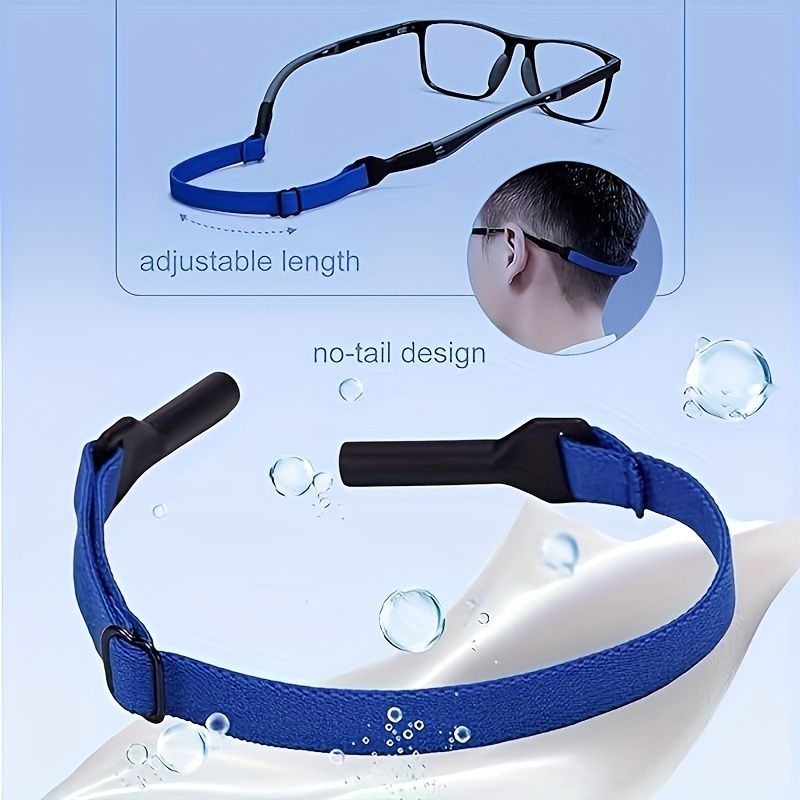 4 Pack Adjustable Eyewear Retainer Strap - Eyeglass Chains - Soft Glasses Holder Chain Necklace Rope for Sports, Prescription Glasses, and Reading Glasses - Durable and Comfortable Eyeglass Strap Cord