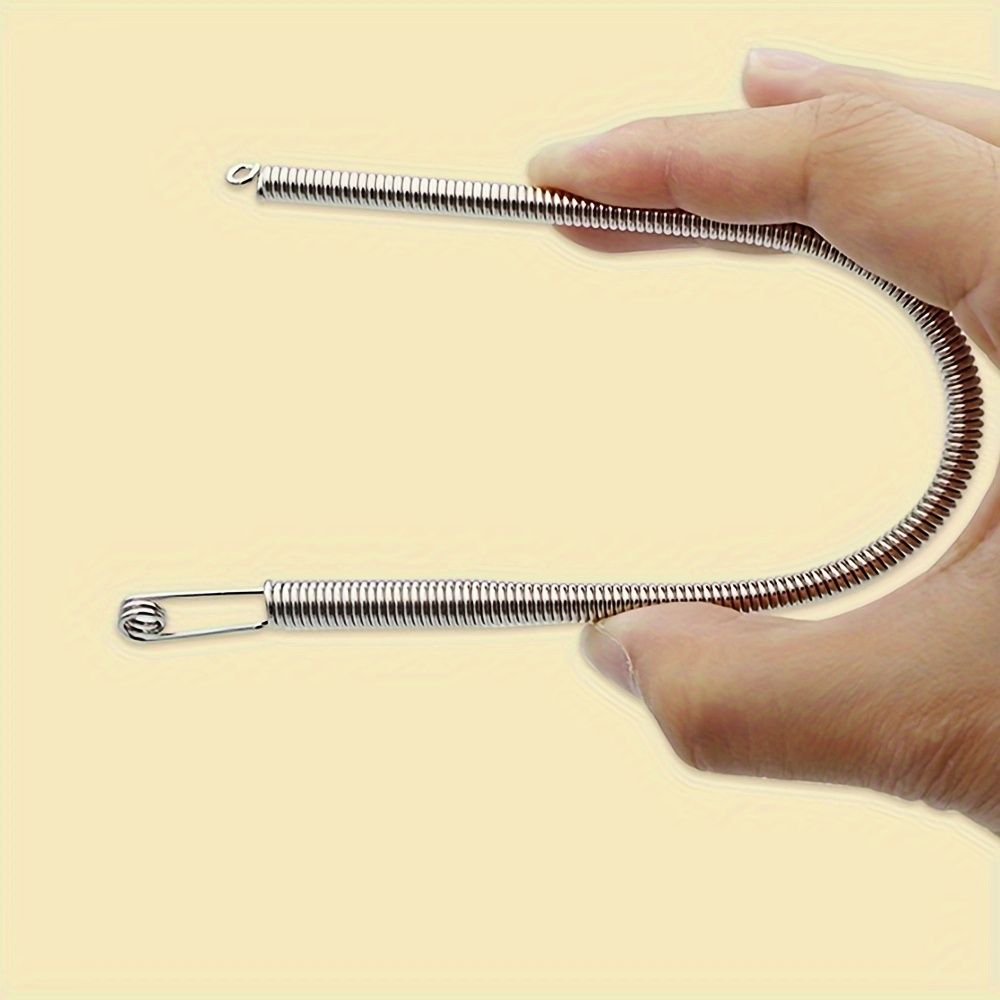 2PC Multifunctional Spring-Loaded Drawstring Threading Tool for Elastic Bands, Cords, and Laces - Metal Craft Assistant for Belt Loops and Ribbon Crafting