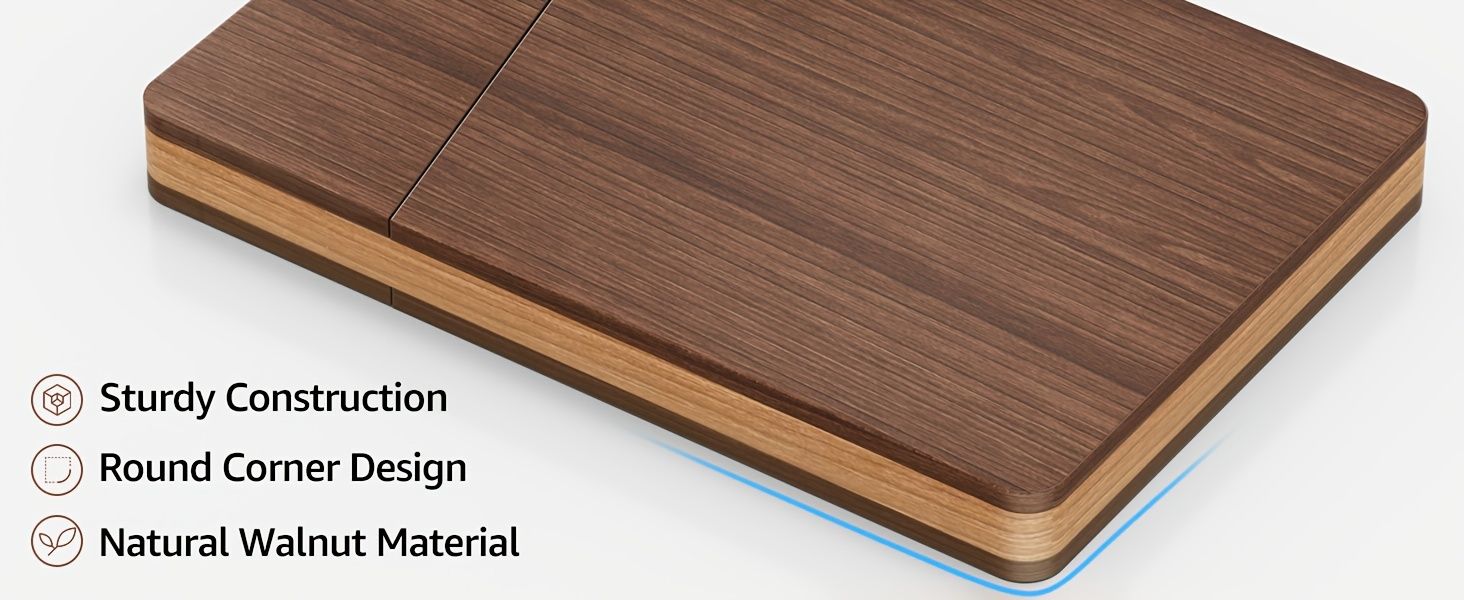 Single Piece Pocket-Sized Walnut Beech Carpro Wooden Business Card Holder With Magnetic Closure For Men
