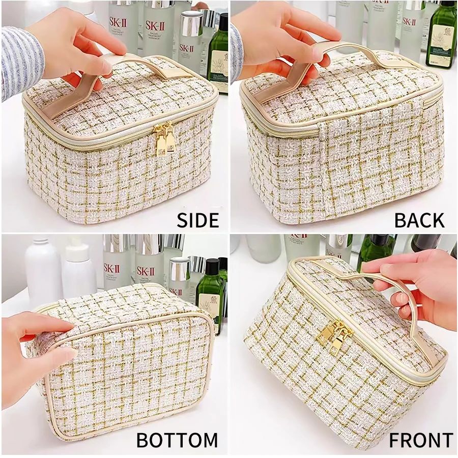 Makeup Bag for Women New Small Fragrance Style Large Capacity Portable Wash Storage Beauty travel essentials cosmetic bags girls