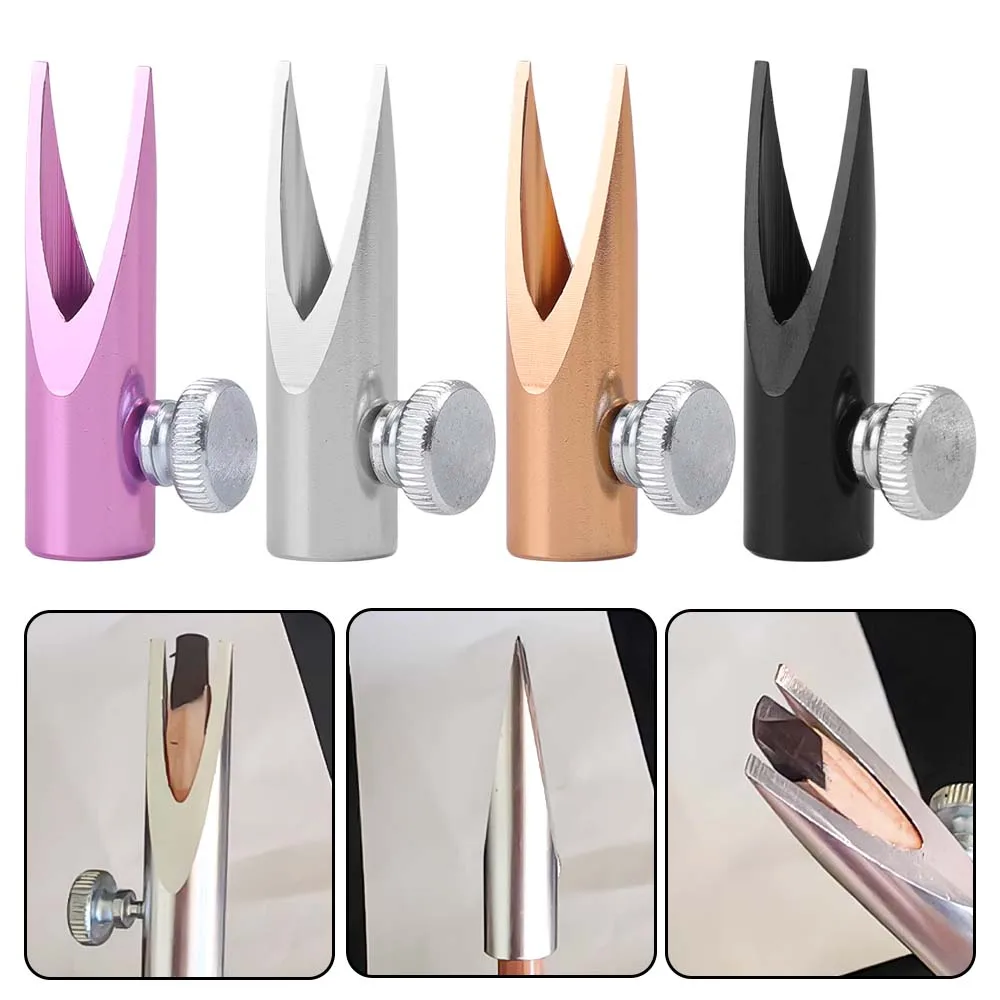 4-8pcs Eyebrow Pen Sharpening Tool Makeup Tool for Beginner Aluminum Alloy Firmly Fixing Adjust Screw Duckbill Brow Pen Sharper