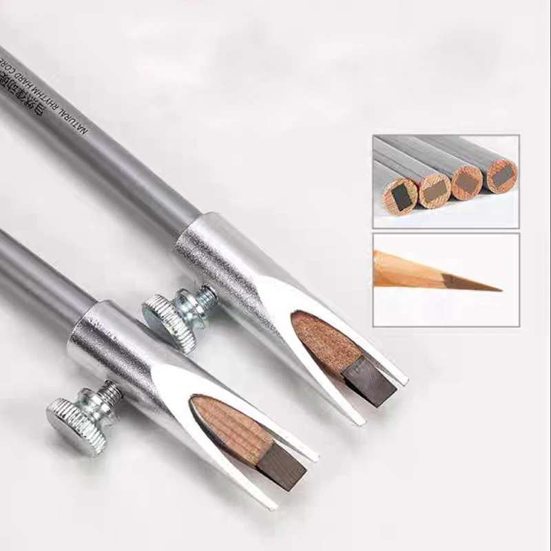 4-8pcs Eyebrow Pen Sharpening Tool Makeup Tool for Beginner Aluminum Alloy Firmly Fixing Adjust Screw Duckbill Brow Pen Sharper