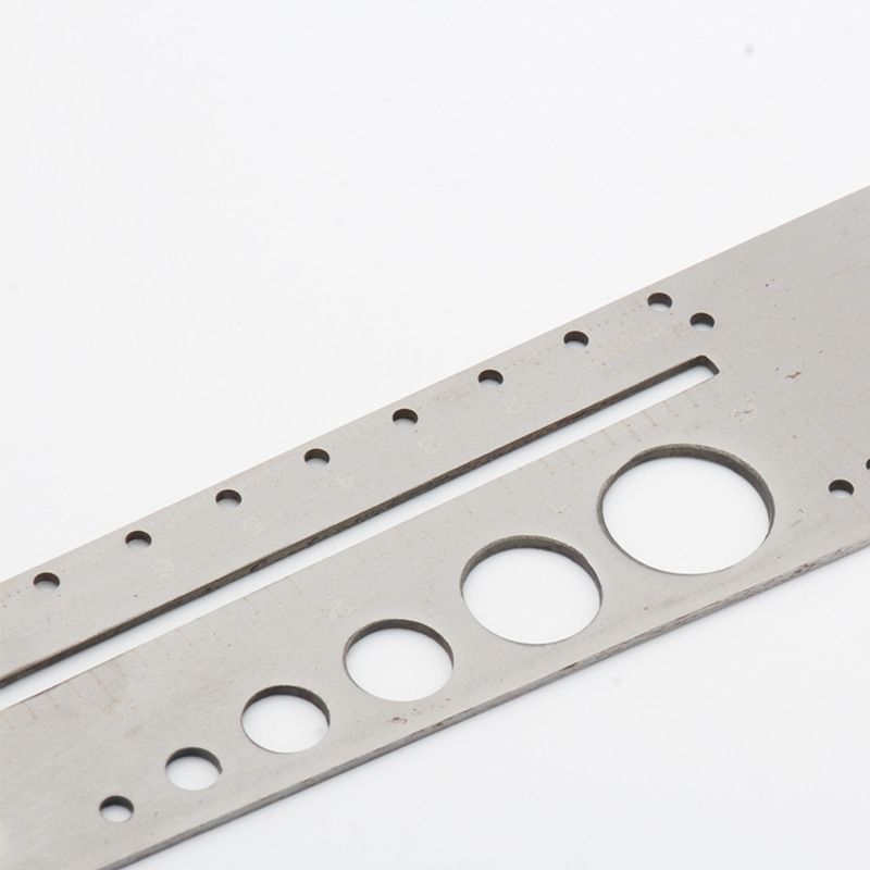 1Pcs Stainless Steel Ruler Round Template Protractor Ruler Measuring Tool for DIY Leather Craft