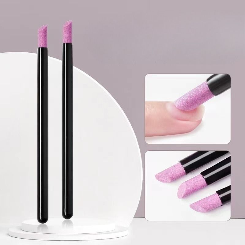 4pcs/set Quartz Stone Scrub Nail File Rods Cuticle Remover Dead Skin Remover Lightweight Portable Handy Use Manicure Tools