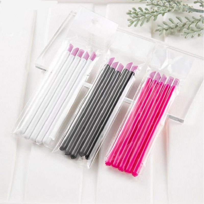4pcs/set Quartz Stone Scrub Nail File Rods Cuticle Remover Dead Skin Remover Lightweight Portable Handy Use Manicure Tools